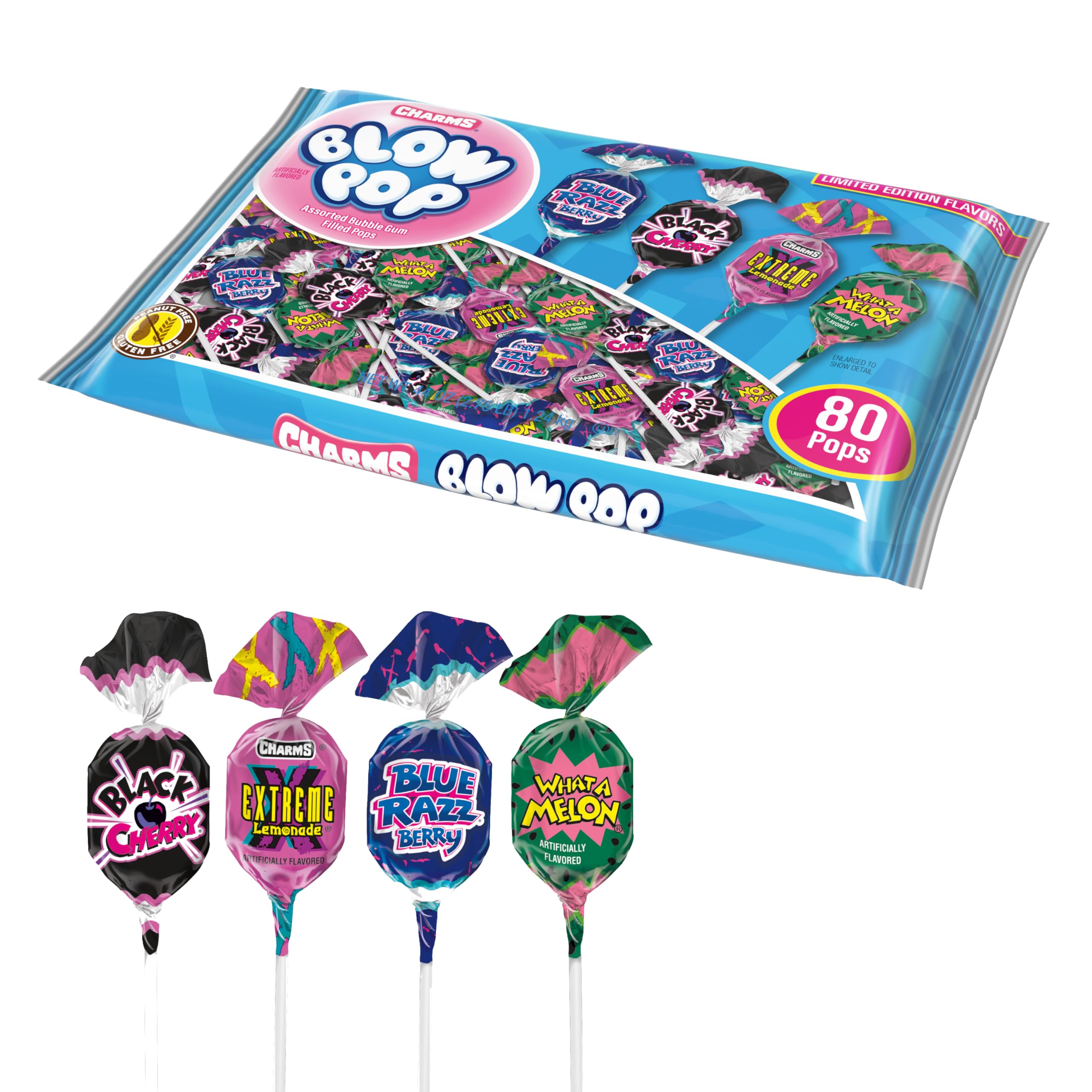 Amazon.com : Charms Blow Pop Lollipops Limited Edition Assortment