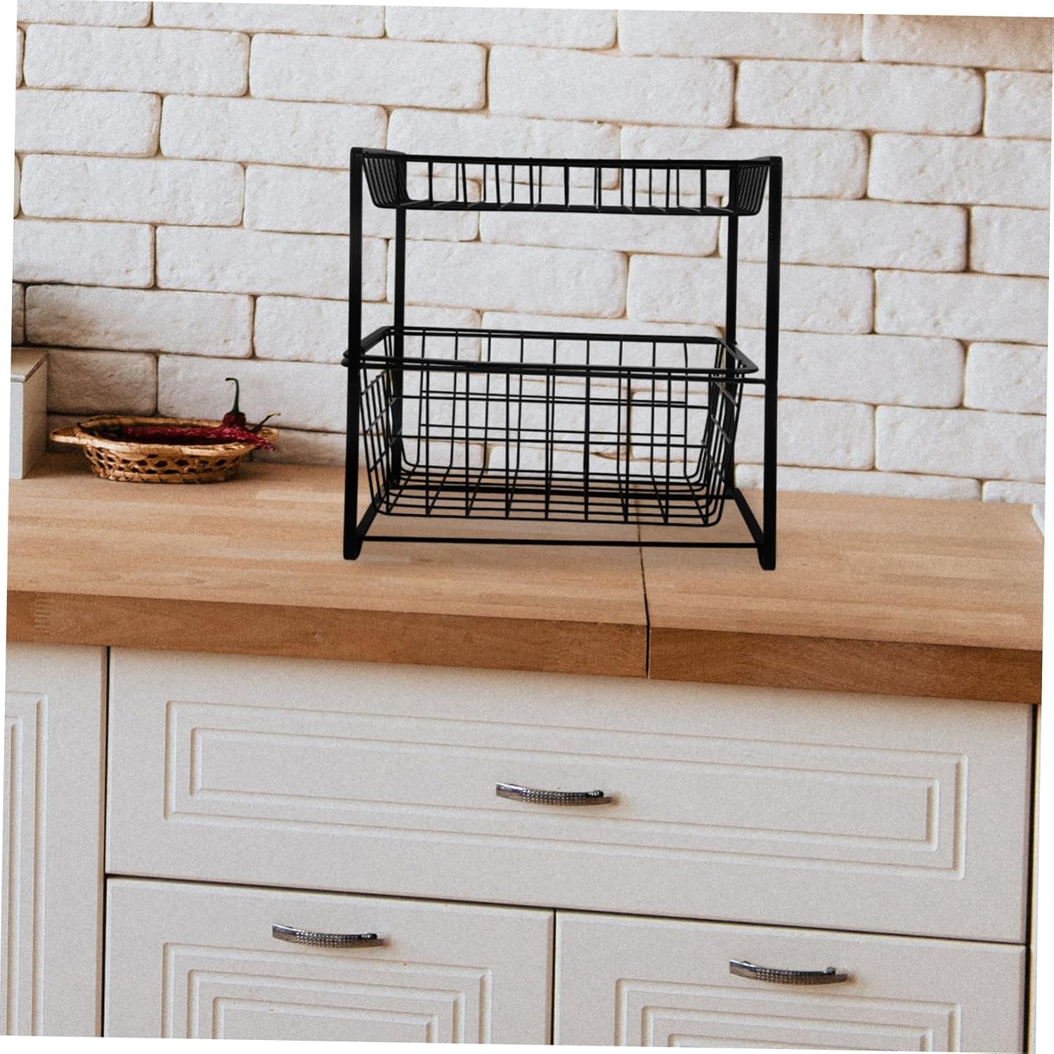 Alipis Sink Organizer for Bathroom and Kitchen Smooth Storage Two Storage Rack for Cleaning Supplies and Toiletries Easy Assembly and Space Efficient Design