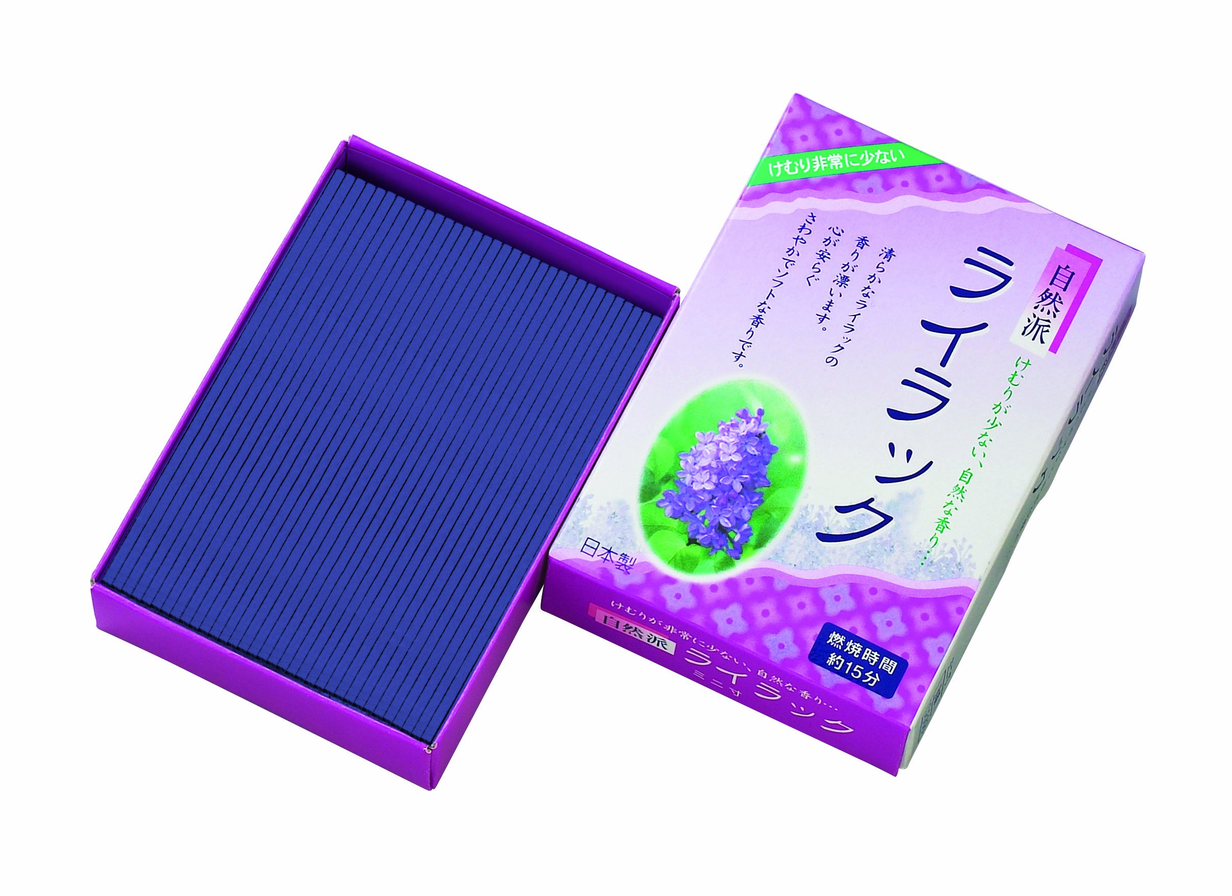 Amazon.co.jp: 孔官堂のお線香 自然派ライラック ミニ寸 約60g #C-568