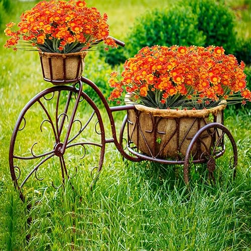 Miniatura 4 de Flores artificiales de margaritas para exteriores, 20 paquetes de flores falsas resistentes a los rayos UV para exteriores, plantas de plástico