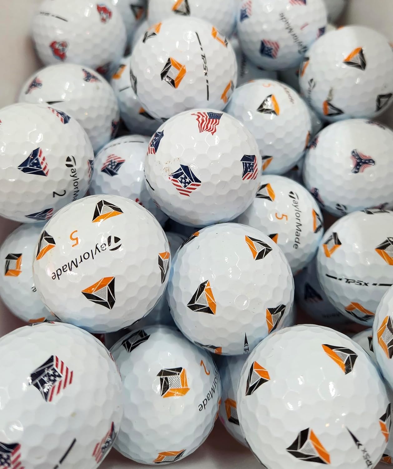 TP5X PIX Golf Balls for Taylormade with Mesh Bag /12 Near Mint (AAAA), Used/Recycled