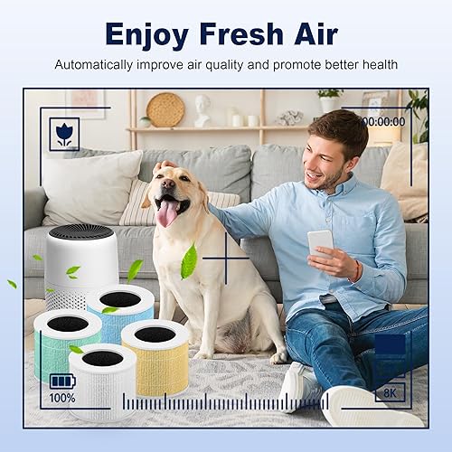 Miniatura 11 de Core Mini filtro de repuesto para purificador de aire LEVOIT Core Mini y Core Mini-P, 3 en 1 grado H13 True HEPA y carbón activado de alta