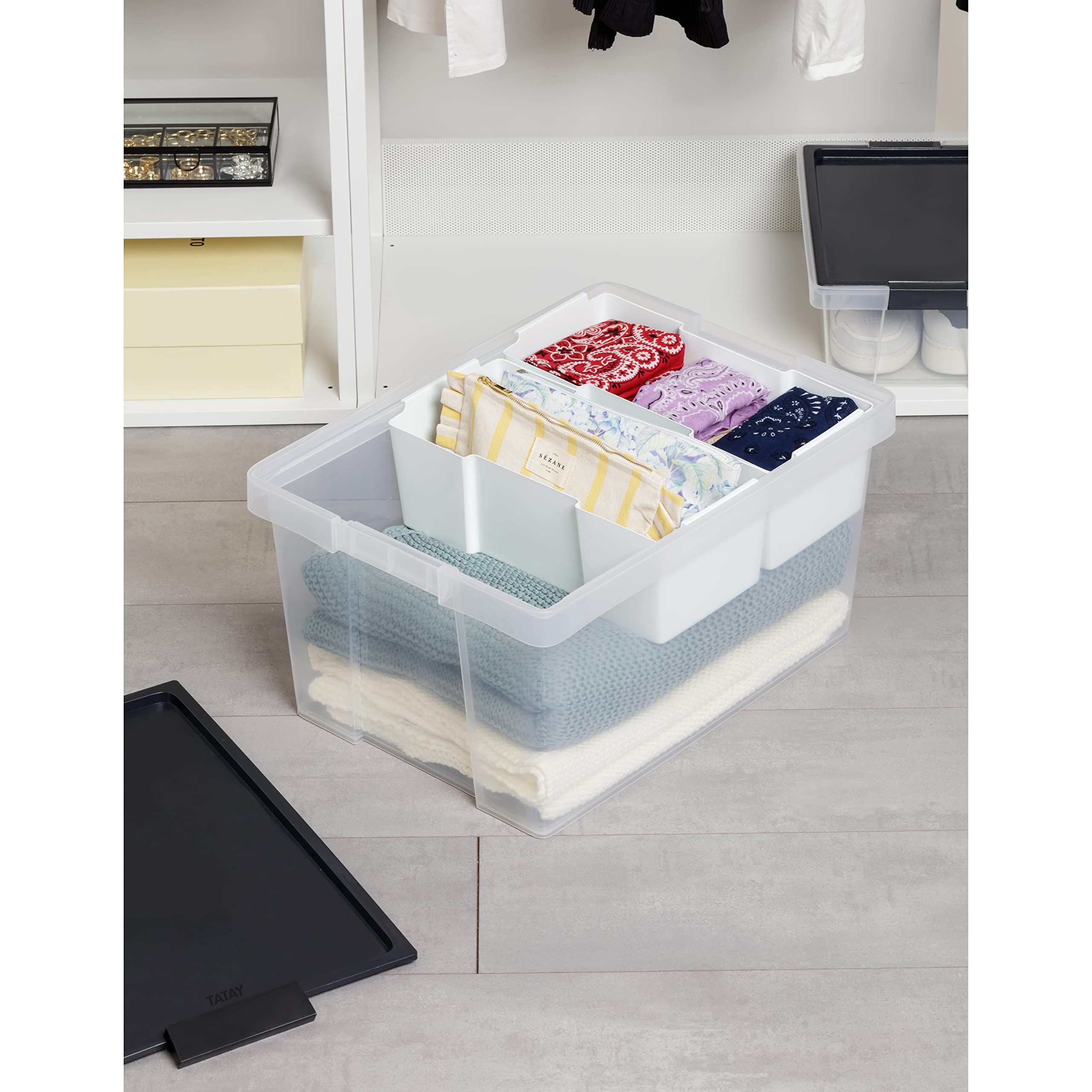 TATAY Organiser Tray, 100% recycled materials, Drawer Organiser, Ideal for our 35L and 60L Storage Boxes - Image 3