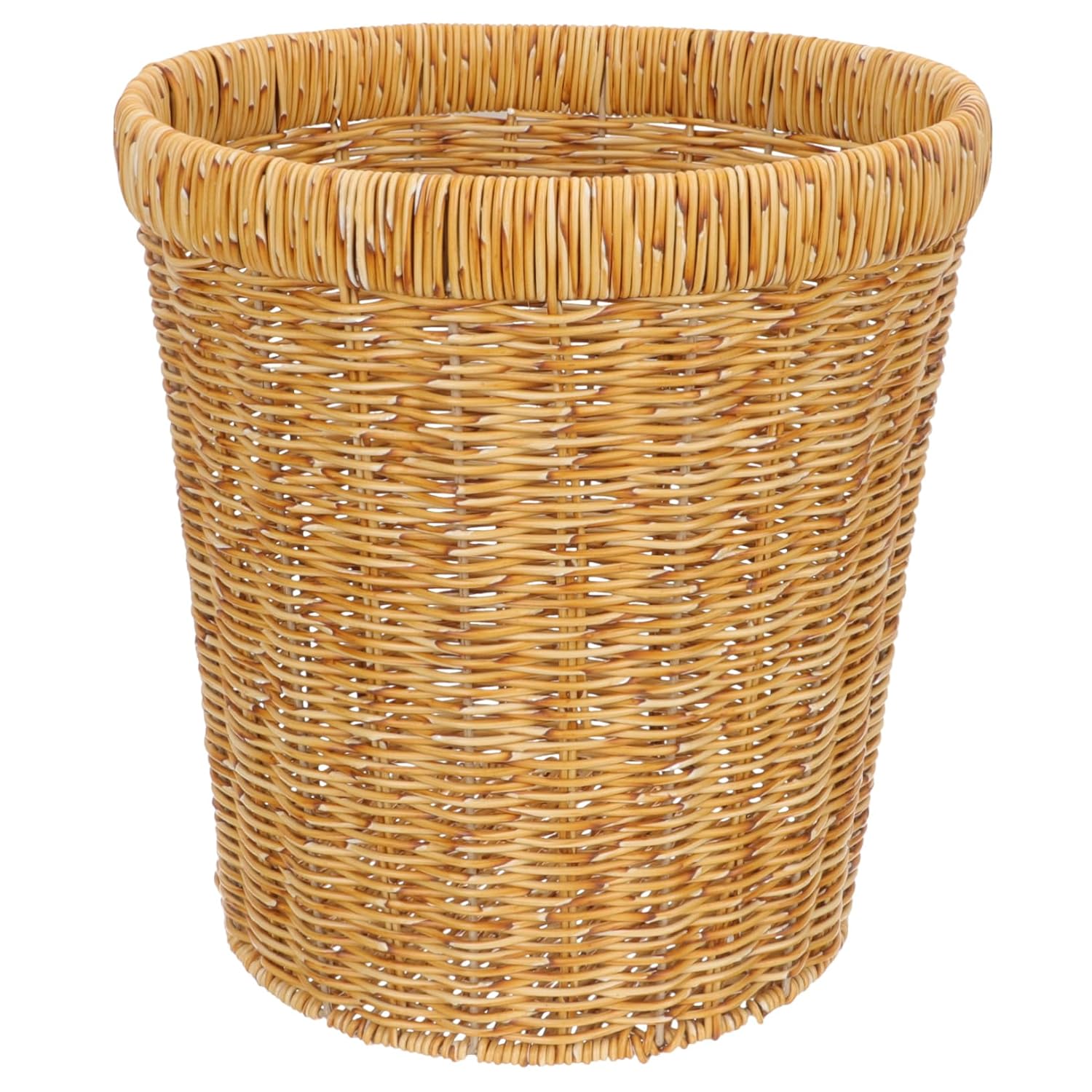 Handwoven Trash Can Multi-Functional Woven Waste Bin for Home Organization Lightweight Storage Basket for and Bathroom
