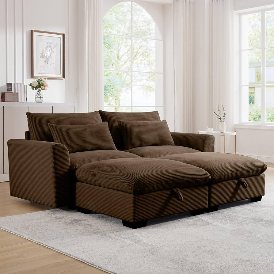 【専用】ソファ Amazon.com: Oversized Corduroy Soft 2-seat Sofa Chaise Extra