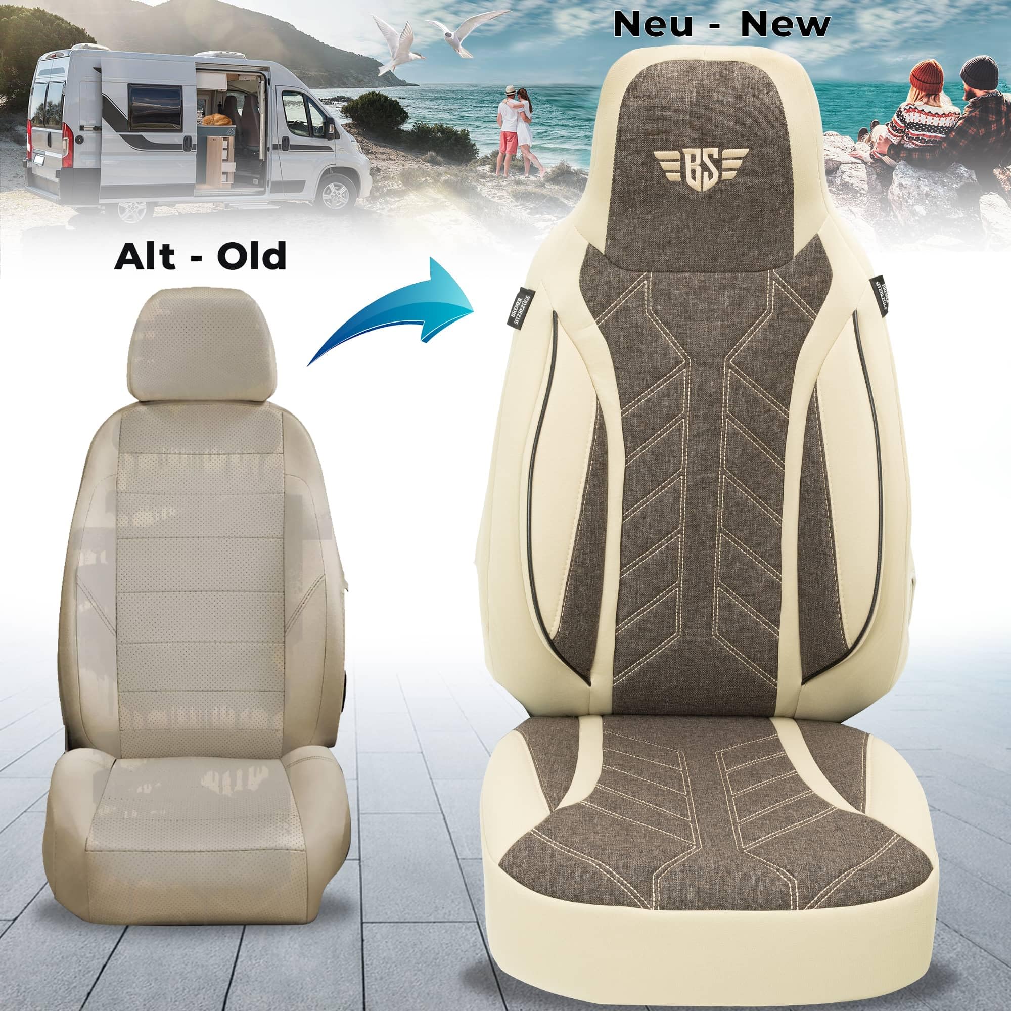 BREMER SITZBEZÜGE Pokrowiec na samochód kempingowy La Marca Ducato Jumper Boxer PLKT211