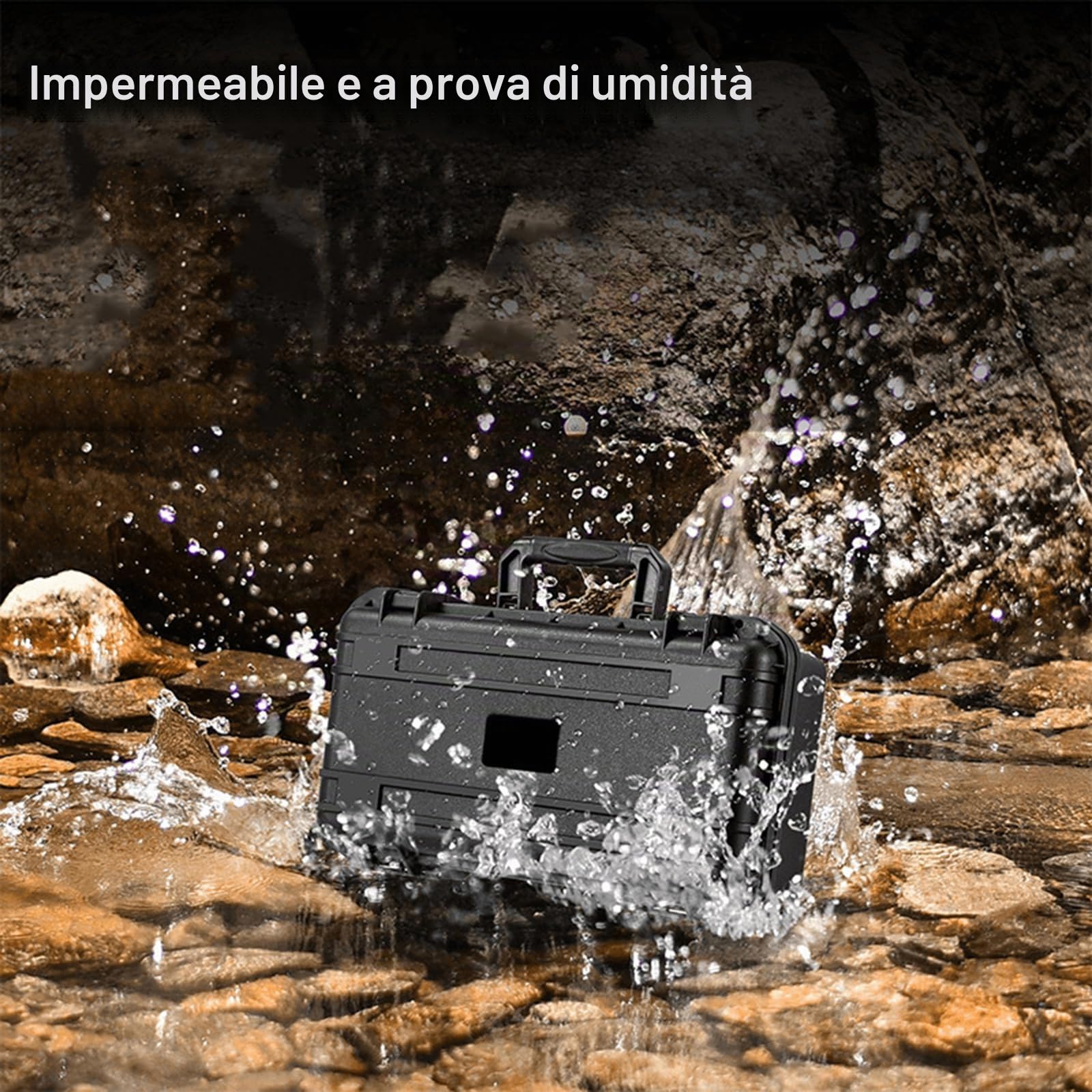 Custodia Trasporto Rigida Borsa Copertura Impermeabile per MSI Claw 8 AI+ A2VM-091 Polar Tempest Edition/MSI Claw 8 AI+ A2VM-015 Console Gaming Handheld Portatile 2025,Dock,Cavo,Accessori