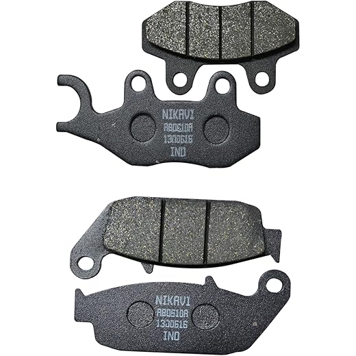 NIKAVI DP3 - DP4 Front&Rear Brake Disc Pad Combo for TVS Apache (all models)