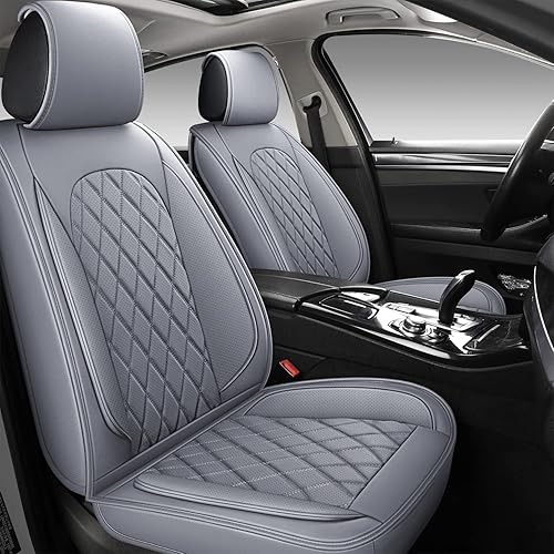 LINGVIDO - Fundas de piel sintética para asiento de automóvil, transpirables, impermeables, universal y antideslizante, accesorios para automóviles