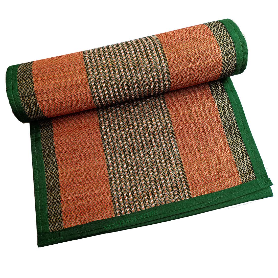Montelal Store Chatai Mat (Multicolour, Korai Pai River Grass, Cotton, 54 x 78 Inches)