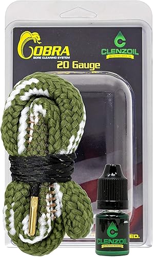Miniatura 11 de CLENZOIL Field & Range Cobra Bore Cleaner Gun Barrel Cleaning Tool Brass Brush Embedded in Cotton Bore Rope