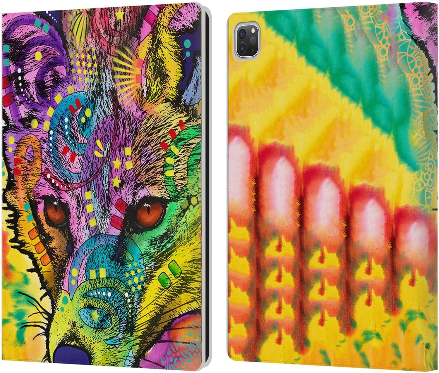 Head Case Designs Officially Licensed Dean Russo Crocodile 2 Wildlife 3 Leather Wallet Case Compatible with Apple iPad Air 2 (2014)