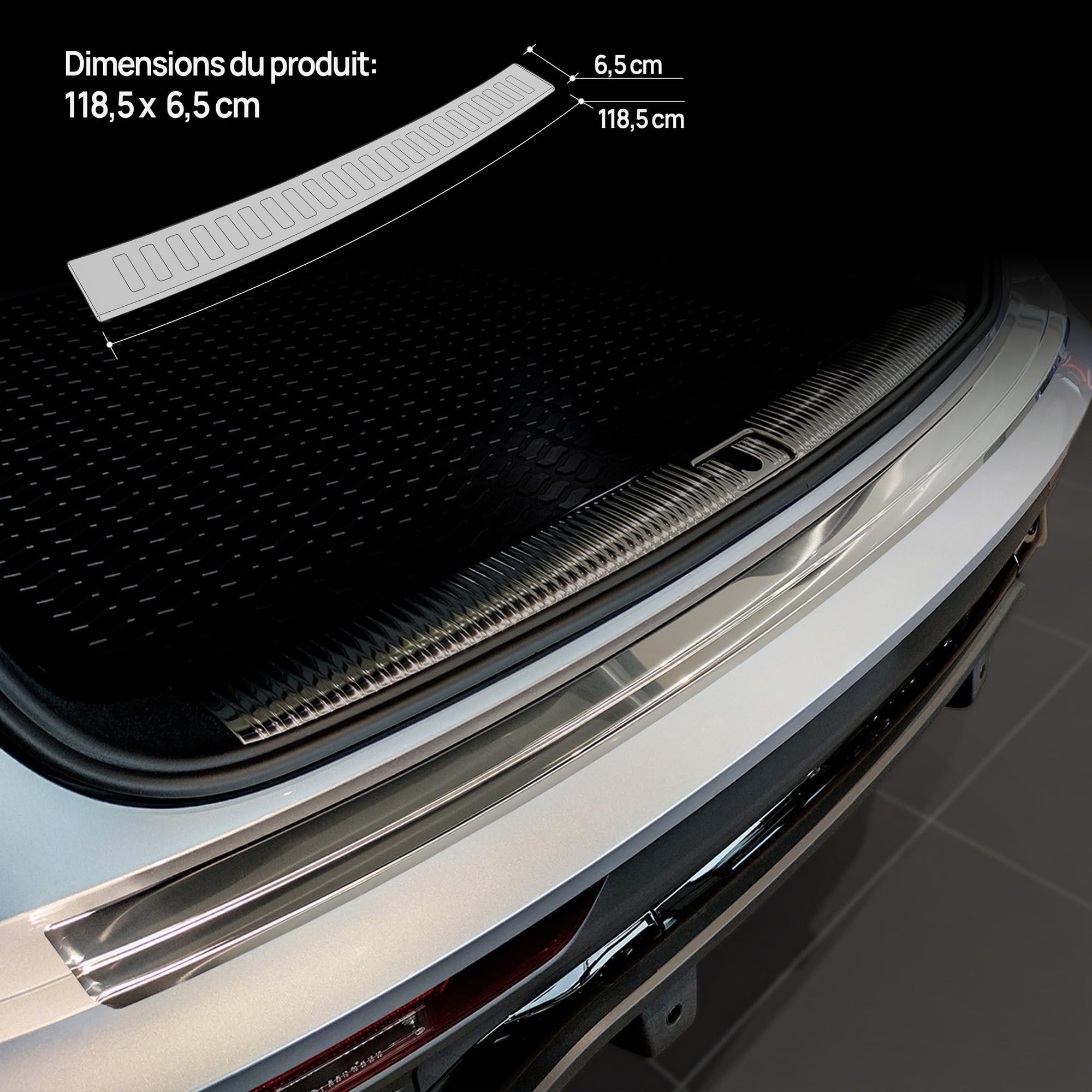 CHROEASTER| Protection de Pare-Chocs arrière | Copatible avec Dacia Sandero