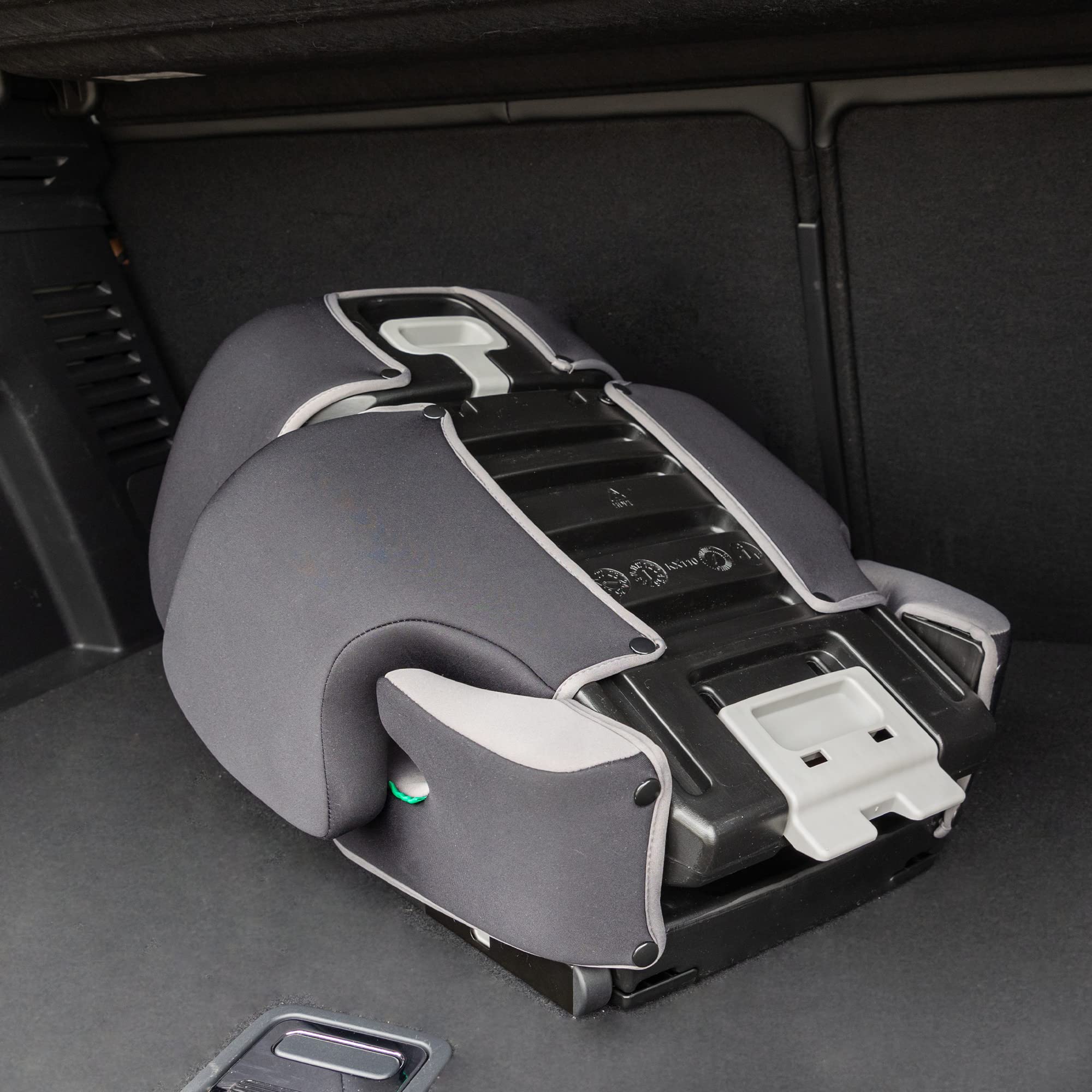 Bebeconfort RoadFix i-Size, Siège Auto Rehausseur à Dossier, 3,5-12 ans (100-150cm), Siège Auto ISOFIX, Pliable, Léger (4,4 kg), 14 Positions d'Appui-tête, Siège Rembourré, Grey Mist