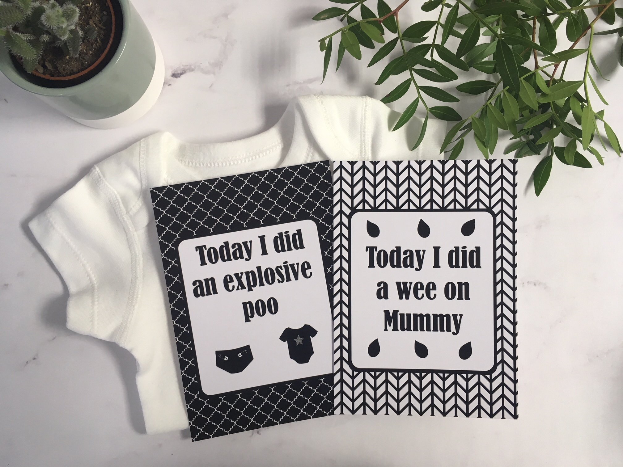Baby Funny Alternative Milestone Cards - View #9