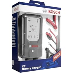 Fundas Para Camiones Mercedes Benz Bosch C7 cargador de baterías, rojo, inteligente y automático - 12V/24 V / 7A para baterías de plomo-ácido, GEL, Start/Stop EFB, Start/Stop AGM para motocicletas y vehículos ligeros