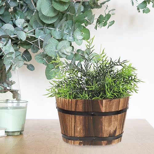 Miniatura 9 de GANAZONO Maceta decorativa para oficina, decoración de oficina, maceta versátil para interiores, macetas de jardín, macetas suculentas al aire