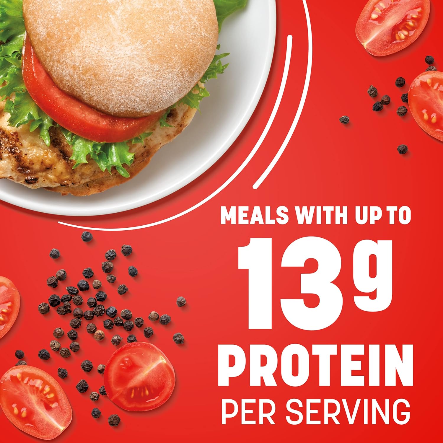 Nutrisystem Frozen Grilled Chicken Sandwich Bundle, Grilled Chicken on Whole-Wheat Rolls, Helps Support Healthy Weight Loss - 12 Count