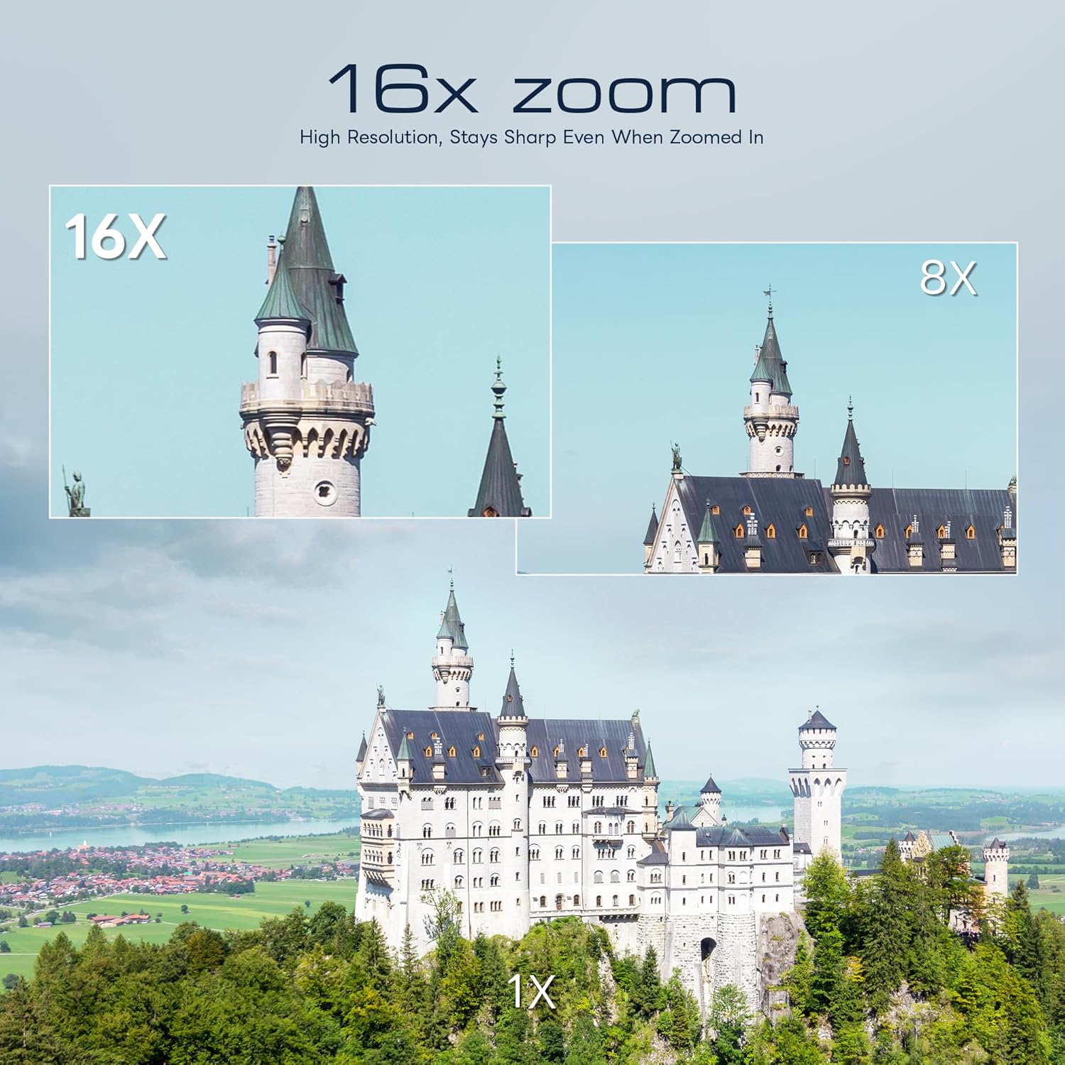 New 8K&64MP Digital Cameras for Photography&Video, Vlogging Camera for YouTube, Compact Camera with 64GB TF Card, WiFi,and Wide-Angle & Macro Len, AUTOFOCUS, 3-inch Flip Screen，2 Batteries（Black） - Image 3