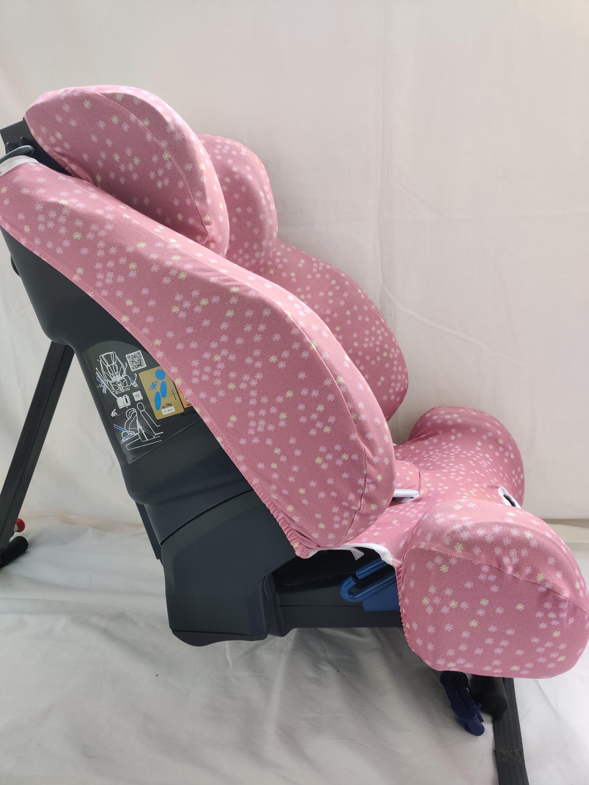 moon-bebe Fund de algodón para Silla de Coche Compatible con Klippan Triofix Century y klippan OPTI 129 (Pink)