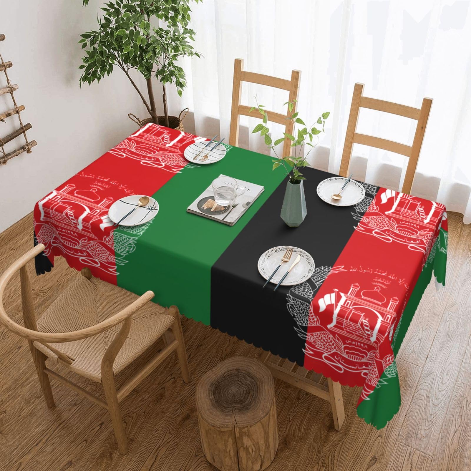 Nappe Afghanistan imprimée rectangulaire tissu pour dîner banquet fête