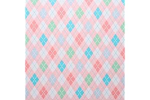 Mook Fabrics Flannel Snuggy PRT Elephant/Mouse, Coral Flannel Fabric by the Yard Clearance Prime