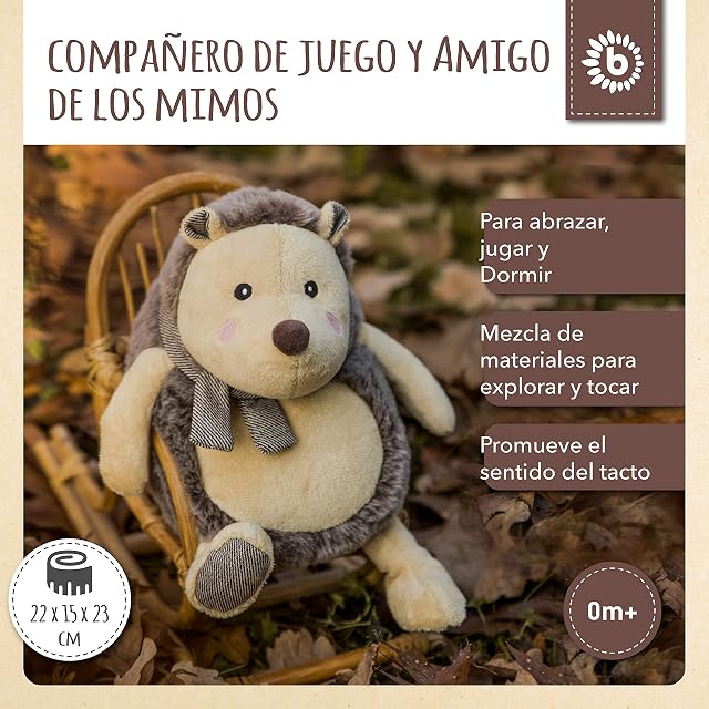 Foto 2 de 7 de BIECO Erizo de Peluche para bebé, Aprox. 22 cm
