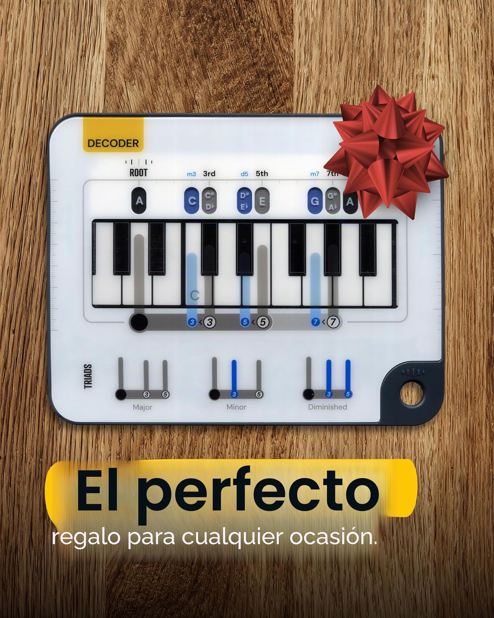Brújula de Acordes de Piano - Aprender Acordes de Teclado - Herramienta Definitiva para Acordes Principiantes - Herramienta de Acordes para Producción Musical, Aprendizaje de Acordes, Expande la
