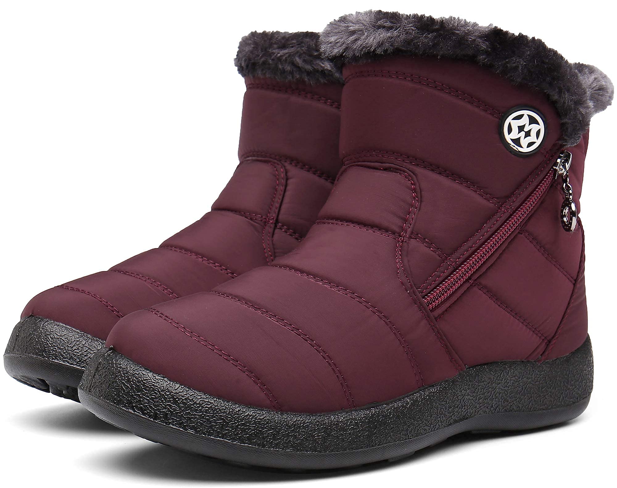 Gaatpot Damen Winterstiefel Wasserresistent Schneestiefel