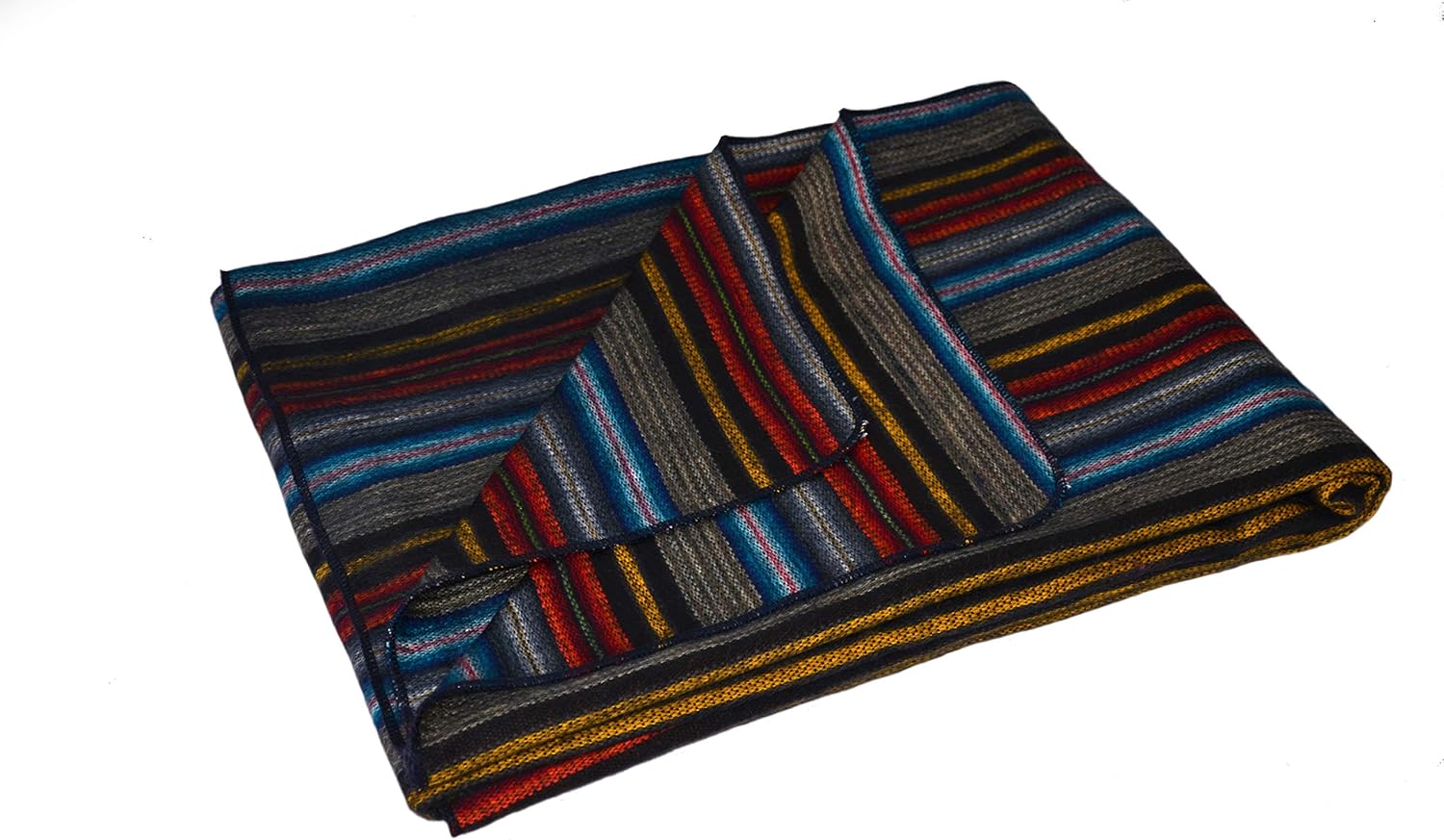 Amazon｜Casa De Alpaca、ハンドメイド エクアドリアン アルパカ ウール 小型ブランケット/スロー (ダーク SM