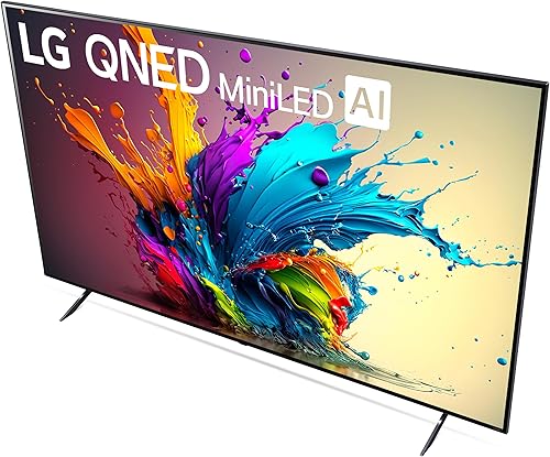 Miniatura 12 de LG Serie QNED90T de 75 pulgadas clase QNED90T Mini LED Smart TV 4K procesador pantalla plana con control remoto mágico alimentado por IA con Alexa