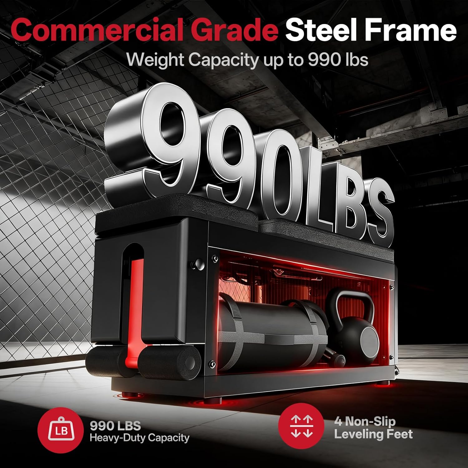 Joroto Cable Fly Weight Bench With Storage For Home Gym, 990...