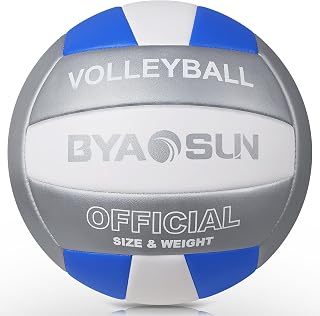 BYAOSUN Volleyball Official Size 5 Soft for Indoor Outdoor Beach | for Beginner,Teenager ,Adult