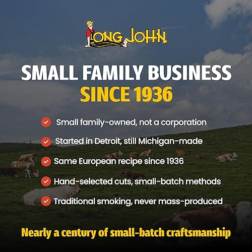 Miniatura 8 de Long John Snacks Jalapeño Cheddar Dry Salami Stix  Premium hecho a mano a partir de carne de res y cerdo  Sin gluten, sabor audaz y no abrumador y