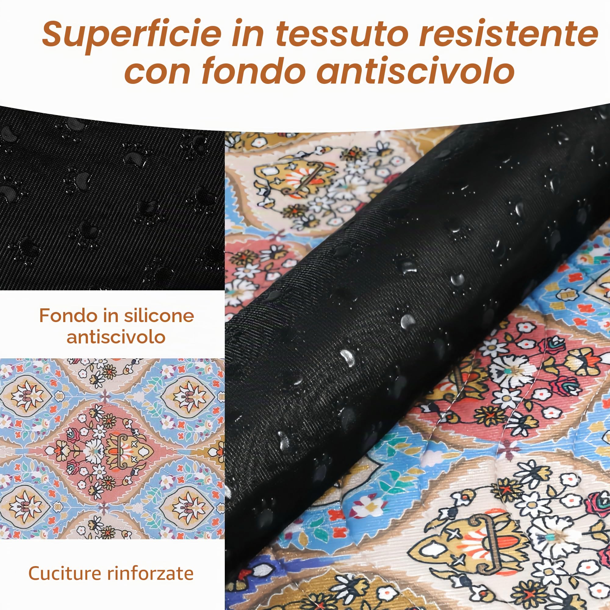 Gimars 80 x 92 cm, 2 Pezzi, Design Boho e Finitura Resistente, Traversine Lavabili per Cani, Tappetino Riutilizzabile per Addestramento Cuccioli, Assorbente, Antiscivolo e a Prova di Perdite
