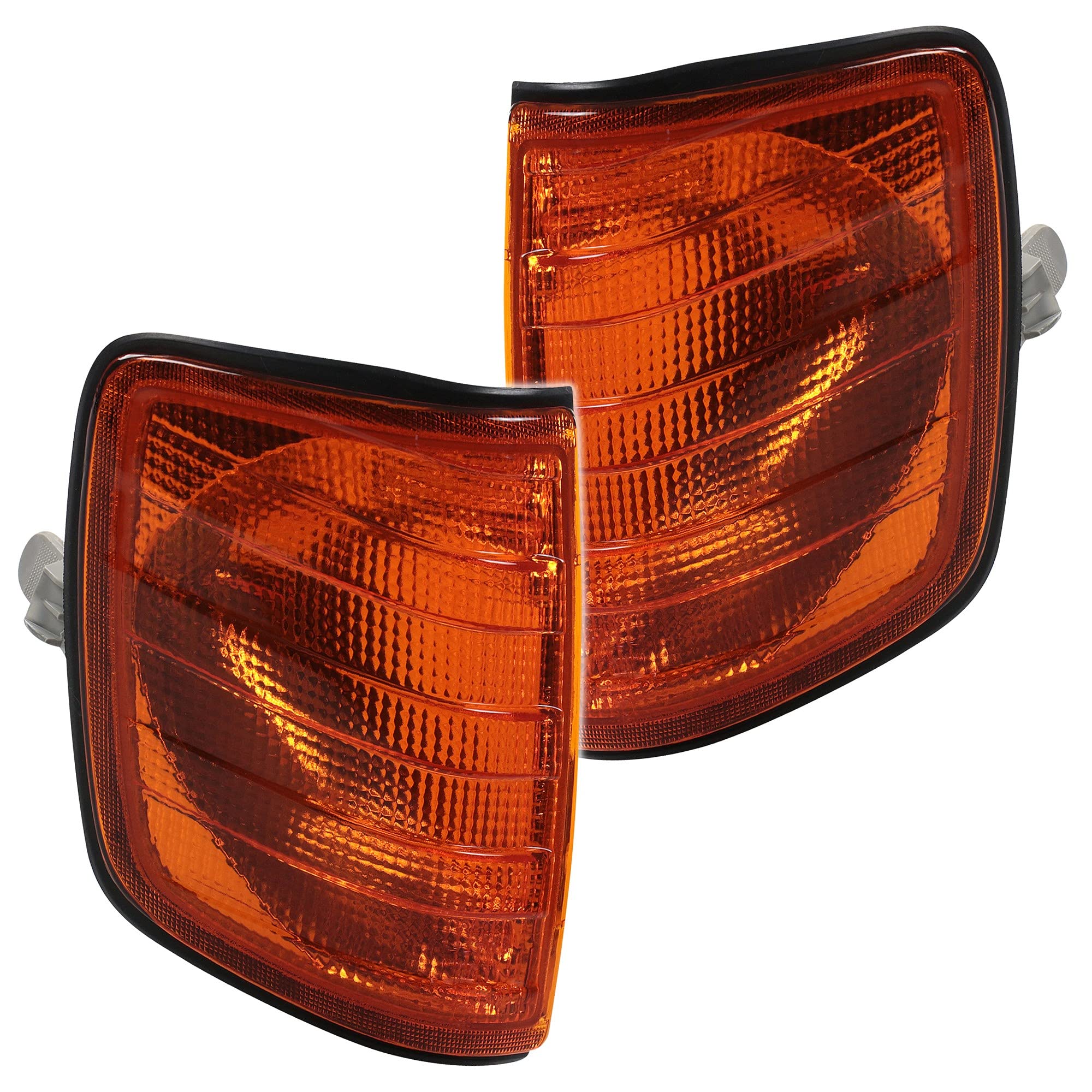 ATEC Germany 2x Intermitentes delanteros con soporte de lámpara naranja Luz