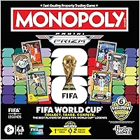Monopoly Panini Prizm: FIFA World Cup Game I Soccer Board Game with Monopoly Panini Prizm FIFA World Cup 2026 Trading...