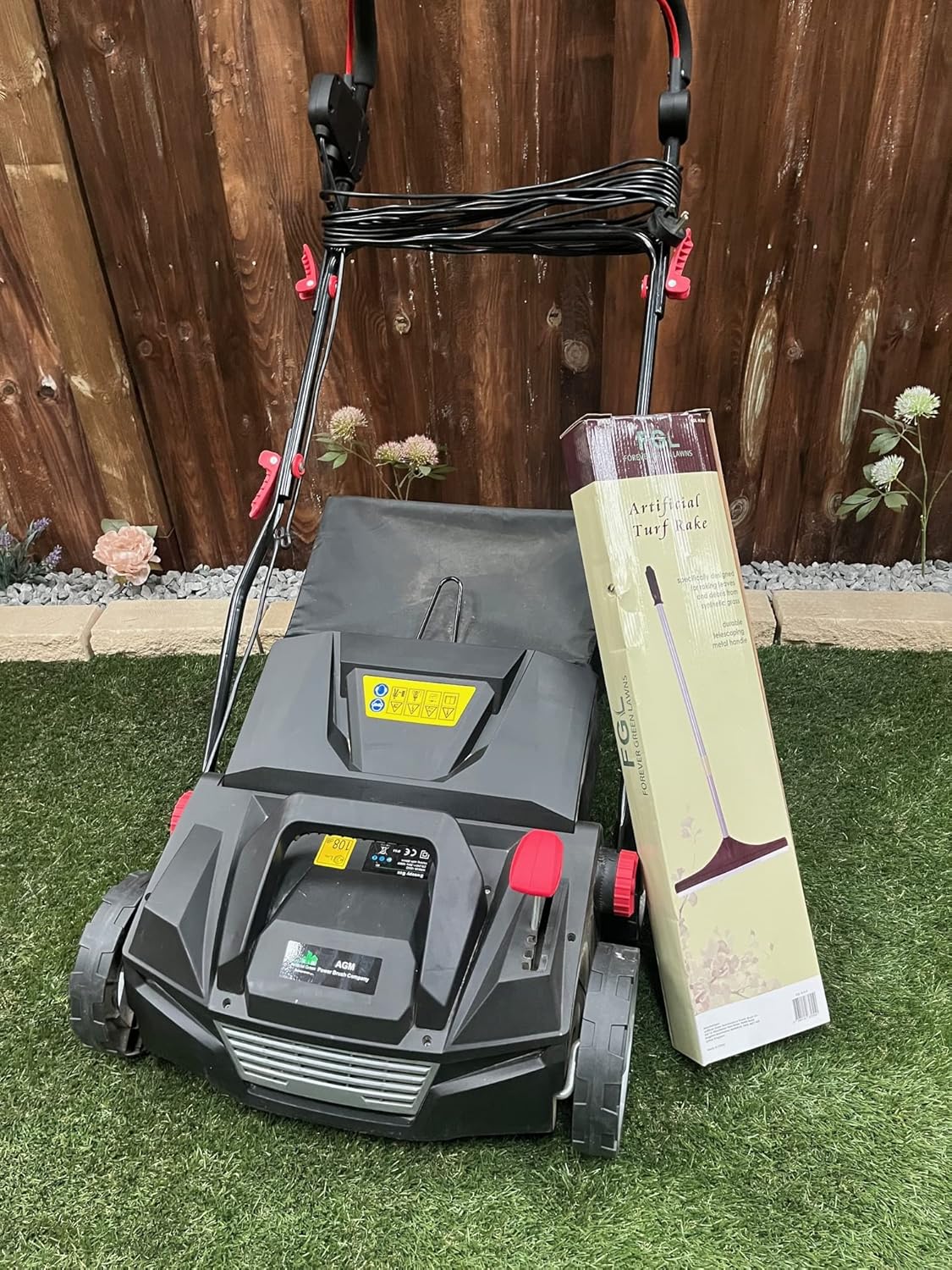 Buy Artificial Grass Maintenance Lawn Brush Sweeper 1600w with 10m Cable, Artificial Grass Rake