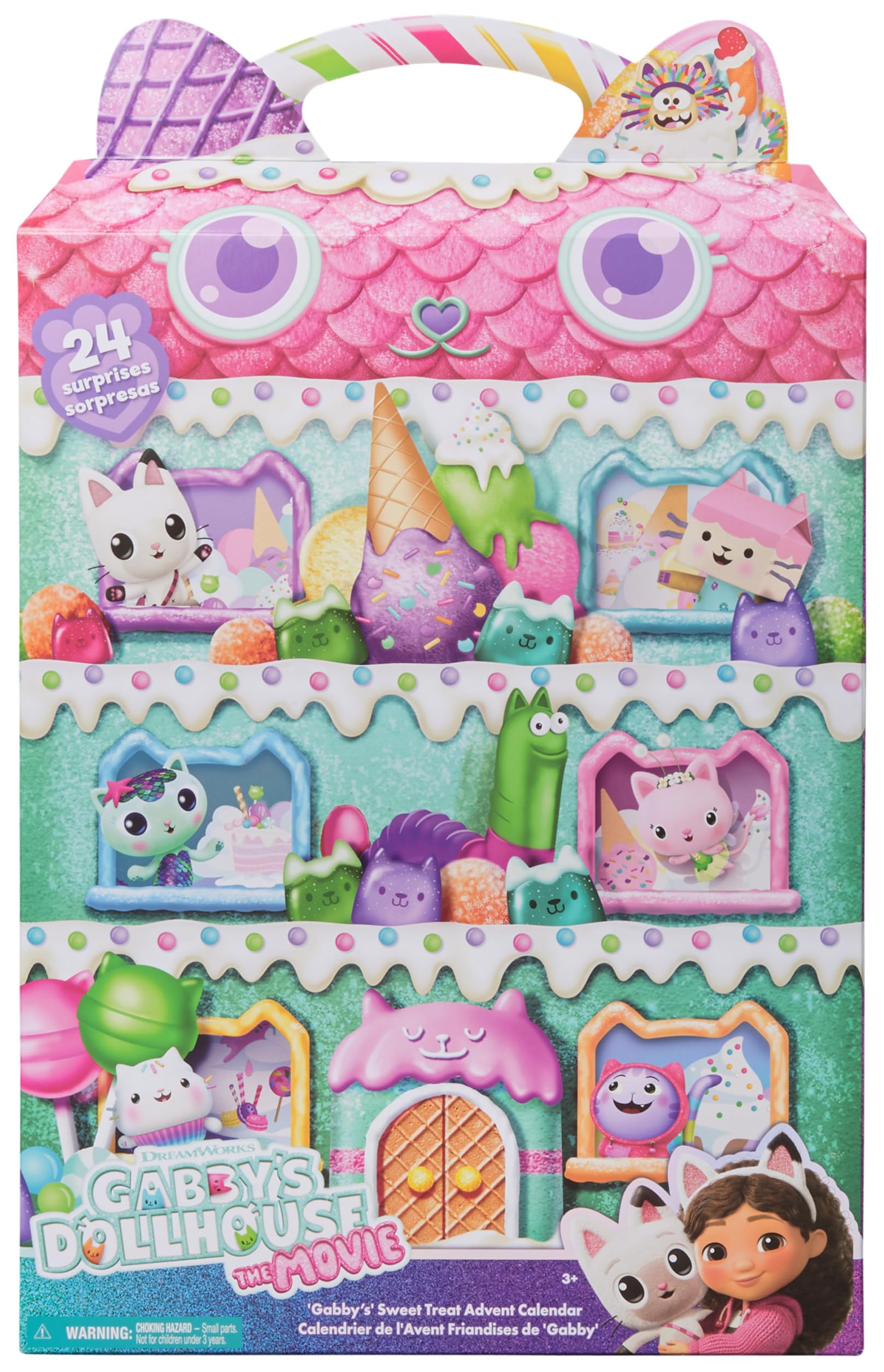 Gabby et la Maison Magique Le Film - Gabby Dollhouse - Calendrier De L’Avent 2025 Noël avec 24 Surprises, Figurines, Accessoires - Dessin Animé Jouet Maison De Poupée - Jouet Enfant 3 Ans Et +