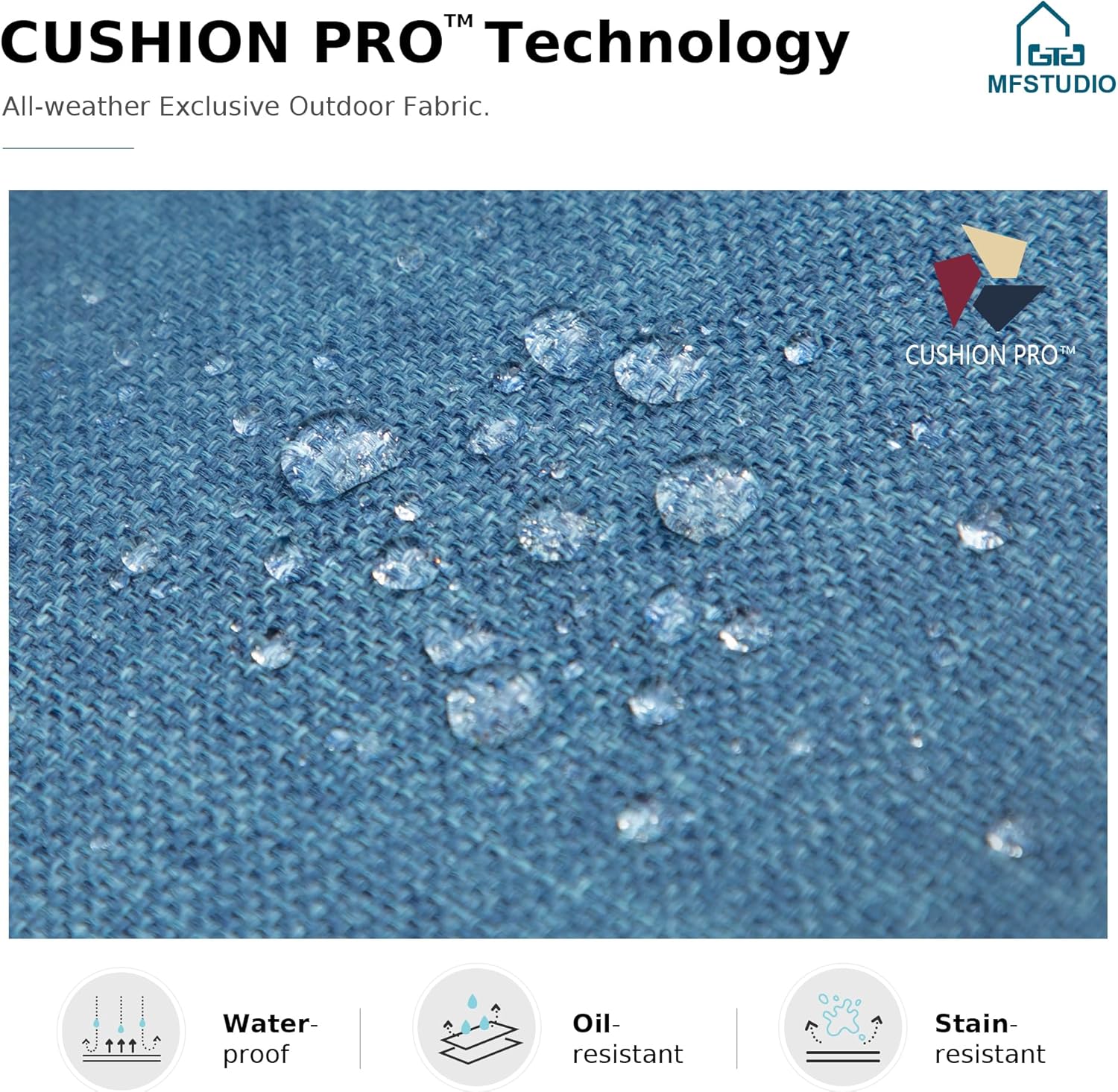 MFSTUDIO 4 Pieces Patio Conversation Sets(5 Seat),Outdoor Metal Furniture Sofas with 1 Loveseat(3 Seat), 2 Swivel Chairs,1 Coffee Table,Wrought Iron with Navy Cushion for Patio Courtyard Balcony