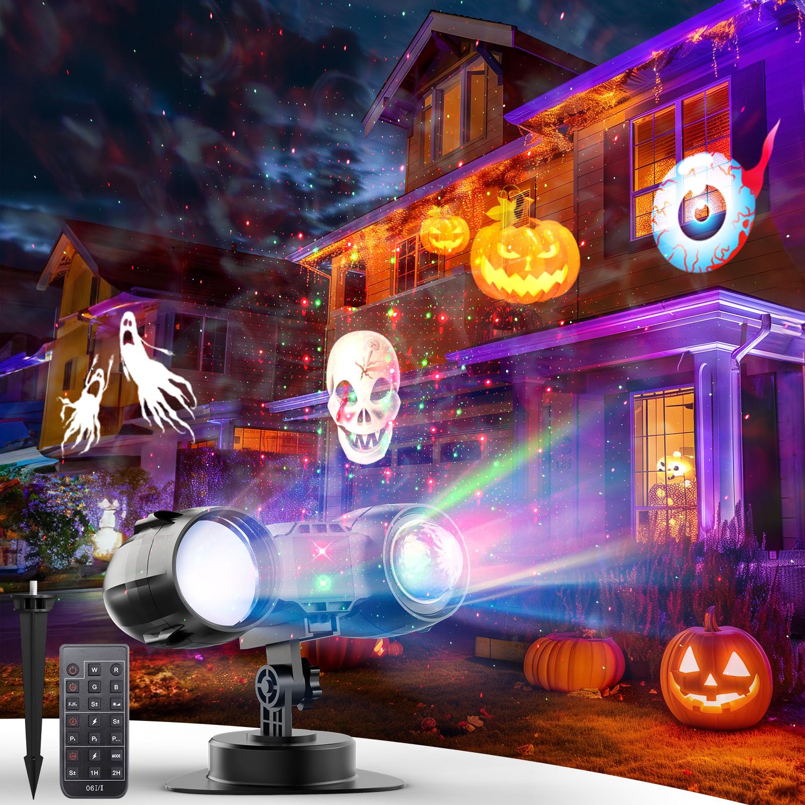 Amazon.com: Minetom 3 in 1 Halloween Christmas Projector Lights