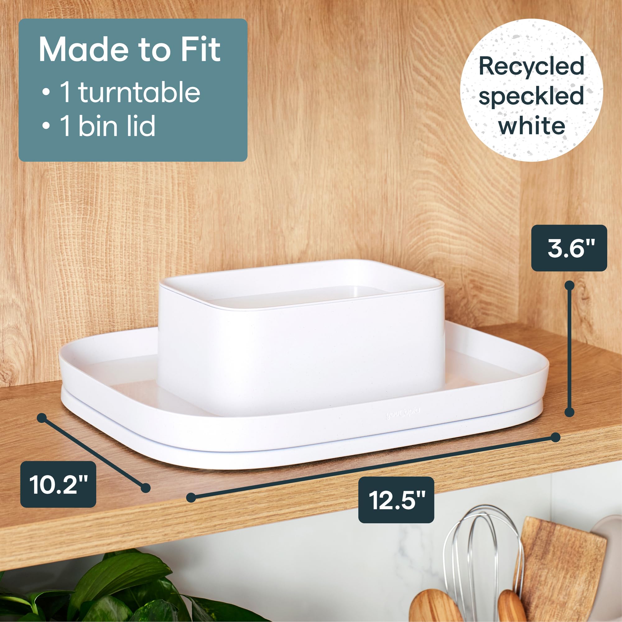 Amazon.com: YouCopia MagicTrack Spice Turntable, 2-Tier Rectangle
