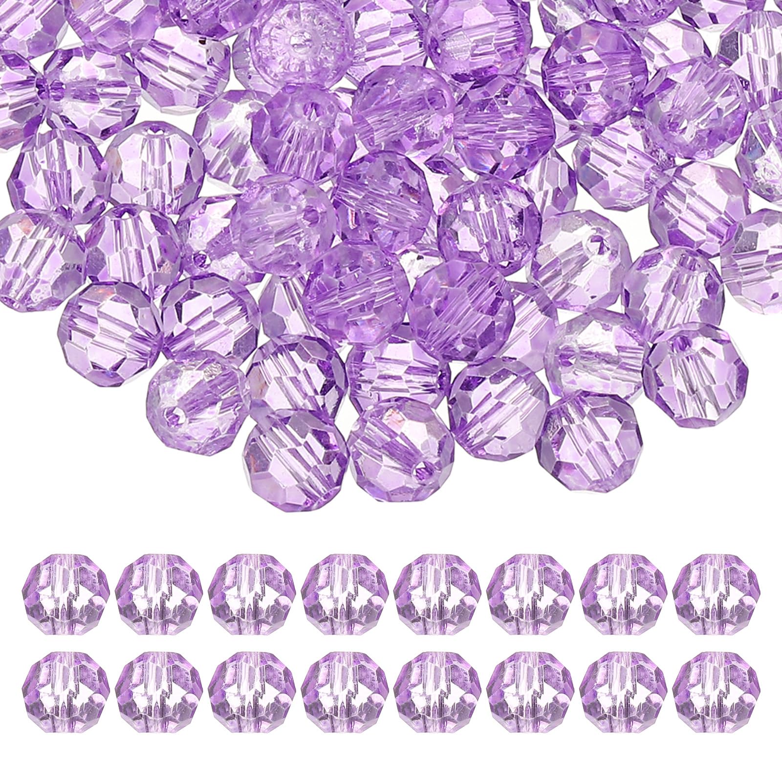 PATIKIL 10mm Round Crystal Beads