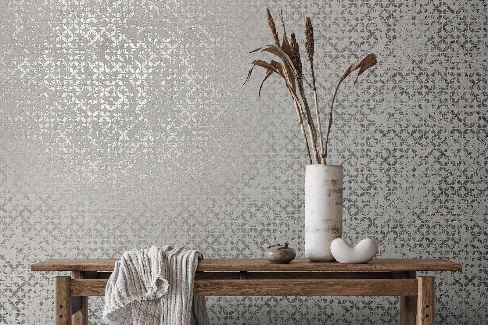Galerie 35118 City Romance Grey Abstract Wallpaper