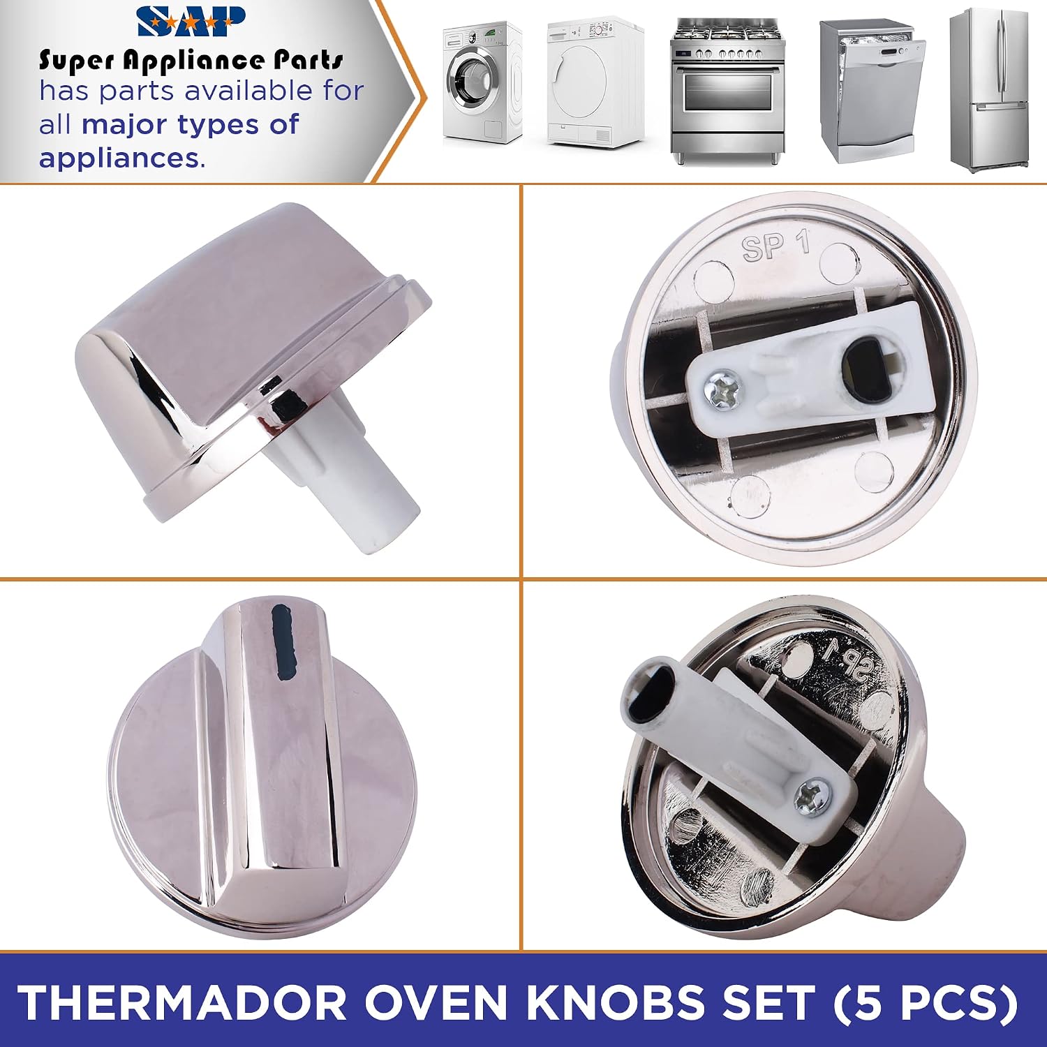 Black Friday 🔥 SAP Thermador Oven Knobs Set (5 Pcs) Part # 00658161 - Replacement & Compatible With Some Bosch Ovens - Replaces AP5618245, 00653119, 2304716, 653119 - Non-OEM Appliance Parts & Accessories 🔥 Flash Sale SAP Thermador Oven Knobs Set (5 Pcs) Part # 00658161 - Replacement & Compatible With Some Bosch Ovens - Replaces AP5618245, 00653119, 2304716, 653119 - Non-OEM Appliance Parts & Accessories