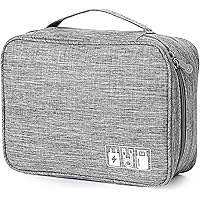 AiQInu Organizer Cavi Borsa da Viaggio Organizzatore Cavi 3 Strati Resistente All'acqua