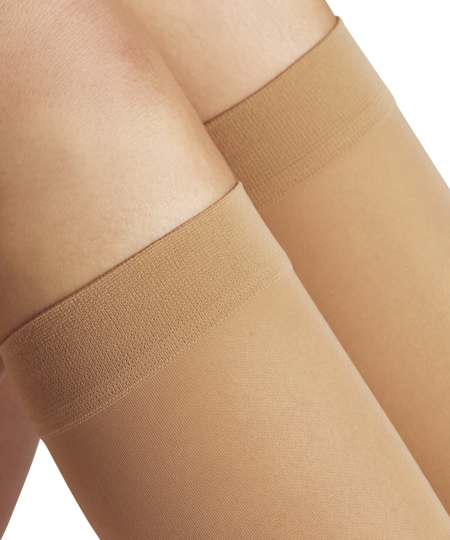 FALKE Energize 30 DEN W KH transparentes avec contention 1 paire, Chaussettes longues Femme, Effet peau (Powder 4069), 39-40
