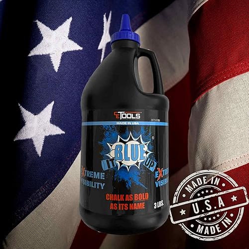 Miniatura 3 de CE TOOLS Blue it Up - Tiza de marcado de visibilidad extrema de 3 libras, fabricada en Estados Unidos, botella de 3 libras azul de 10 oz (283.5 g)