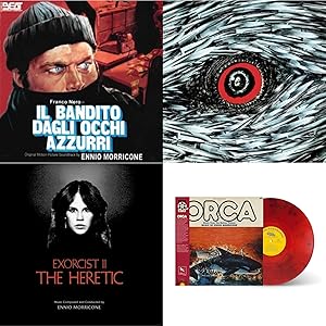 Blue-Eyed Bandit Il Bandito Dagli Occhi Azzurri Ost & Bird With The Crystal Plumage Crystal Clear Exorcist Ii: The Heretic Blood Red With Black Splatter Ams Exclusive Orca Music From The Motion Picture Reel Cut Series