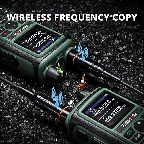 Miniatura 4 de Radioddity GC-5 Radio bidireccional de doble banda, radioaficionado de mano de largo alcance con batería de 1800 mAh, antena de alta ganancia, LCD a